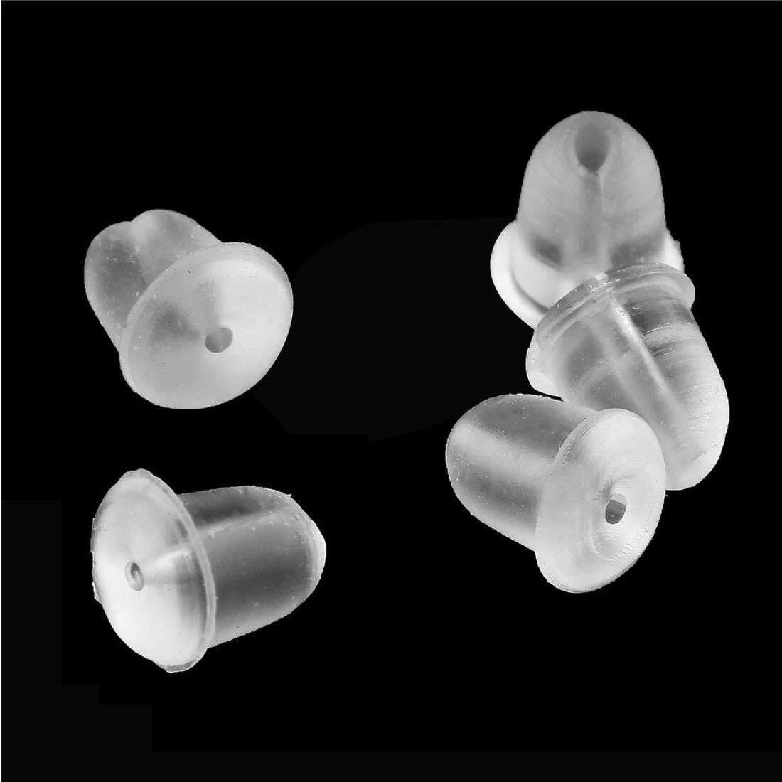 Diy Crafts Clear Small, Pairs Bullet Clutch Earring Safety Backs With Pad (Clear (Clear Small)