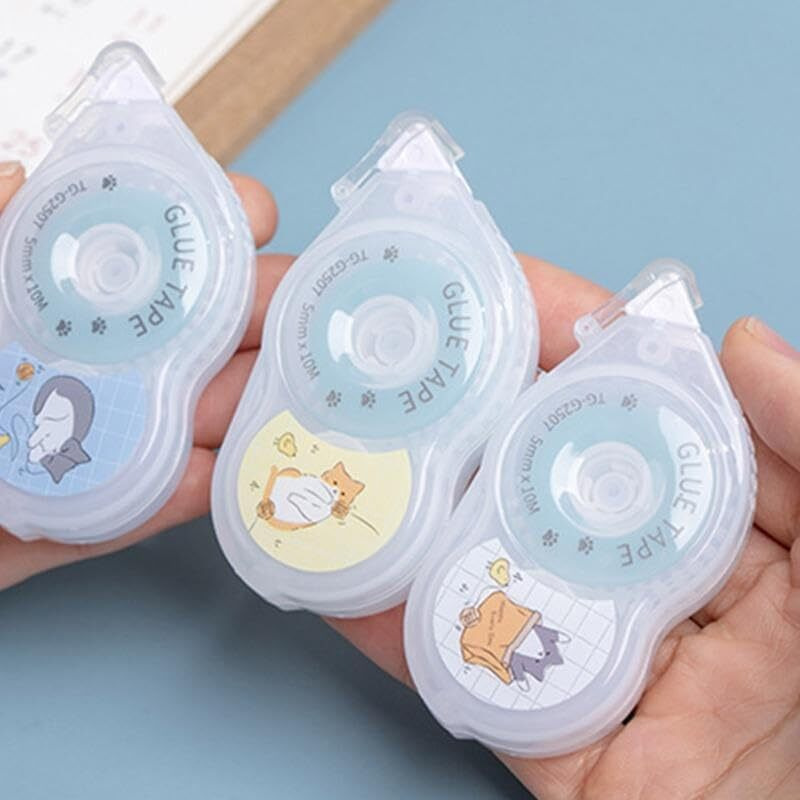 Homies, 1 Piece Glue Tape, Correction Tape, White Correctiontape, Stationery Supplies For School Kids Students (Multicolor)