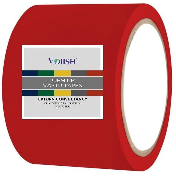Voiish Tape For Vastu Dosh Remedy/Heavy Duty Vinyl Vastu Tape, Vastu Correction For Bathroom And Entrance (Size- 4 Inches, Length 22 Meters) - Pack Of 5