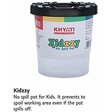 Khyati Oval Big Colour Mixing Palette / Plate With 12 Round/Flat Artist Paint Brushes And No Spill Pot