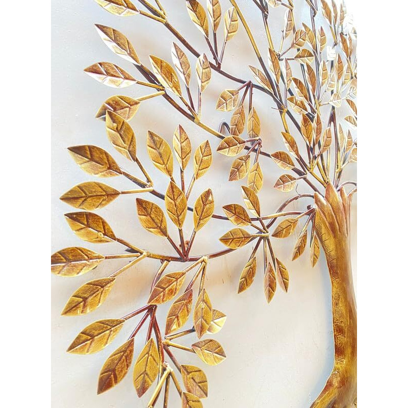 Krafti Deco Metal Iron (Root Tree) Metal Abstract/Wall Sculptures/Wall Hanging/Wall Art Multicolor For Home Decoration/Living Room/Office/Cafe/Bedroom Etc.. Size (32X2X32 Inch - Multicolor)