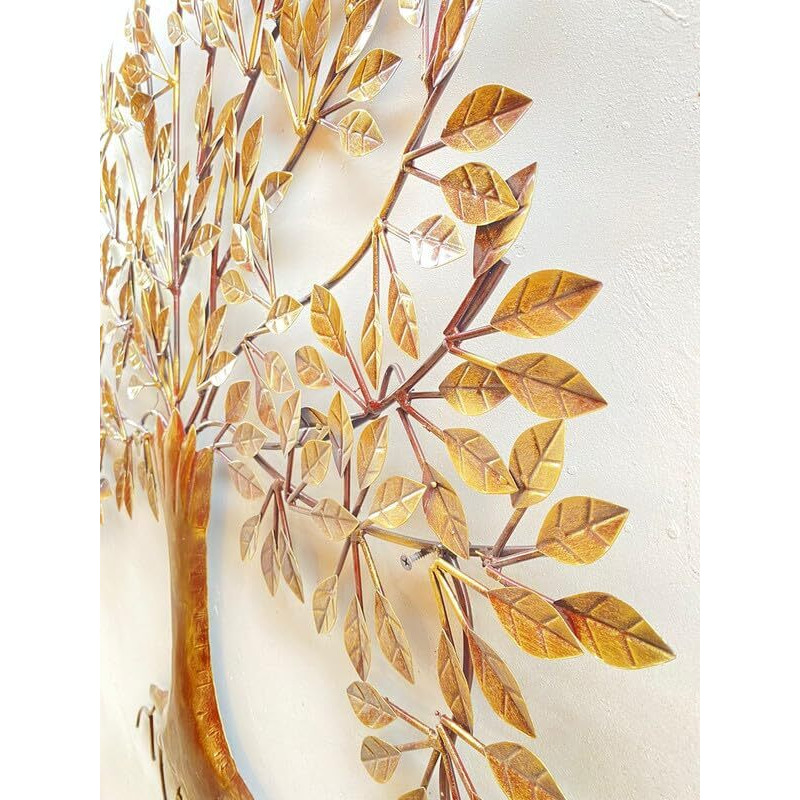 Krafti Deco Metal Iron (Root Tree) Metal Abstract/Wall Sculptures/Wall Hanging/Wall Art Multicolor For Home Decoration/Living Room/Office/Cafe/Bedroom Etc.. Size (32X2X32 Inch - Multicolor)