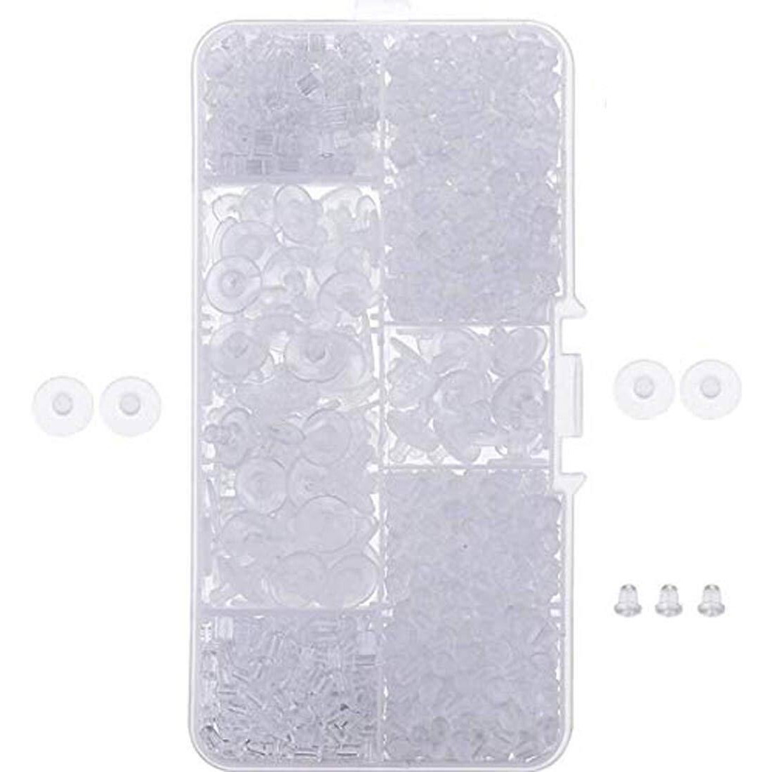 Diy Crafts Design  No 1, Pack Of 1000 Pcs, Clear Small Earrings Back For Di (Design  No 1, Pack Of 1000 Pcs)