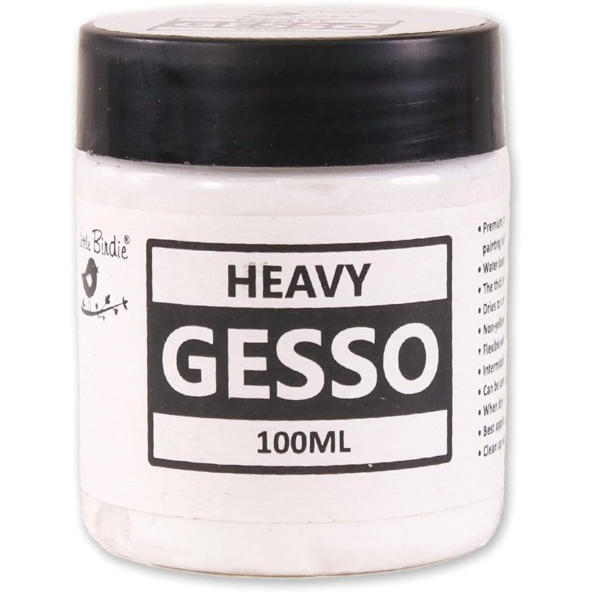 Little Birdie Heavy Gesso 100Ml Bottle And Decor Varnish Gloss 100Ml Bottle