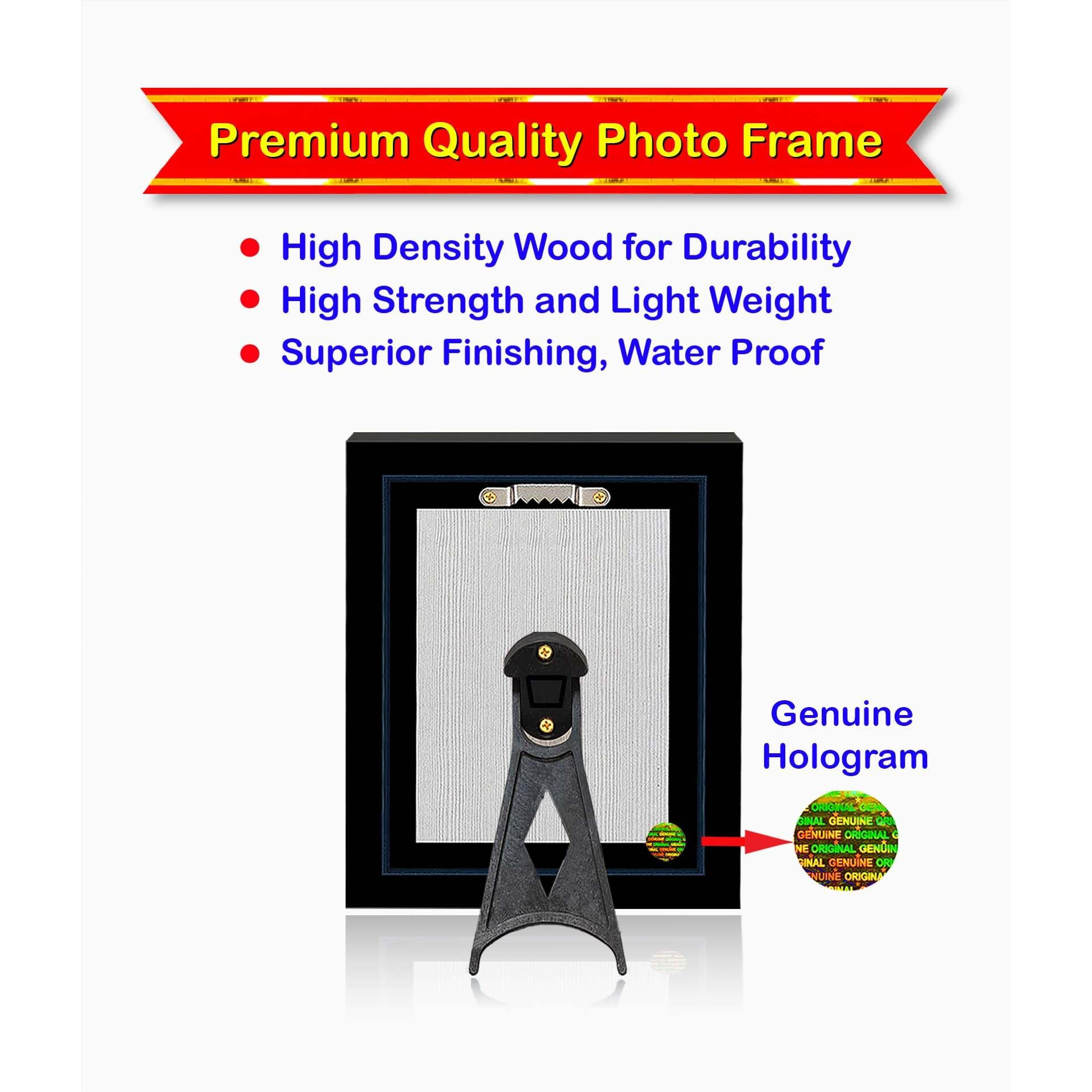 Pavan Photo Laminations Panchmukhi Hanuman For Door Entrance Vastu Wall Painting Framed Home Decor (Wood,Matte,Brown,Small Size,6 X 8 Inch) B781S
