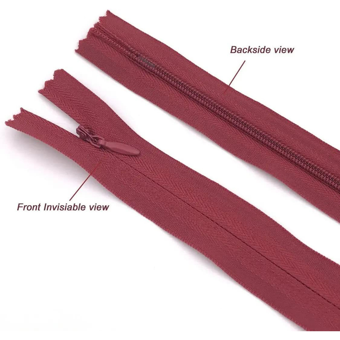 Aakriti Invisible Hidden Zippers For Clothes Skirt, Dress, Gown, Mini Dress Sewing Crafts 24 Inch Hidden Zippers In Mix Colors (Concealed Zip-15 Pcs)