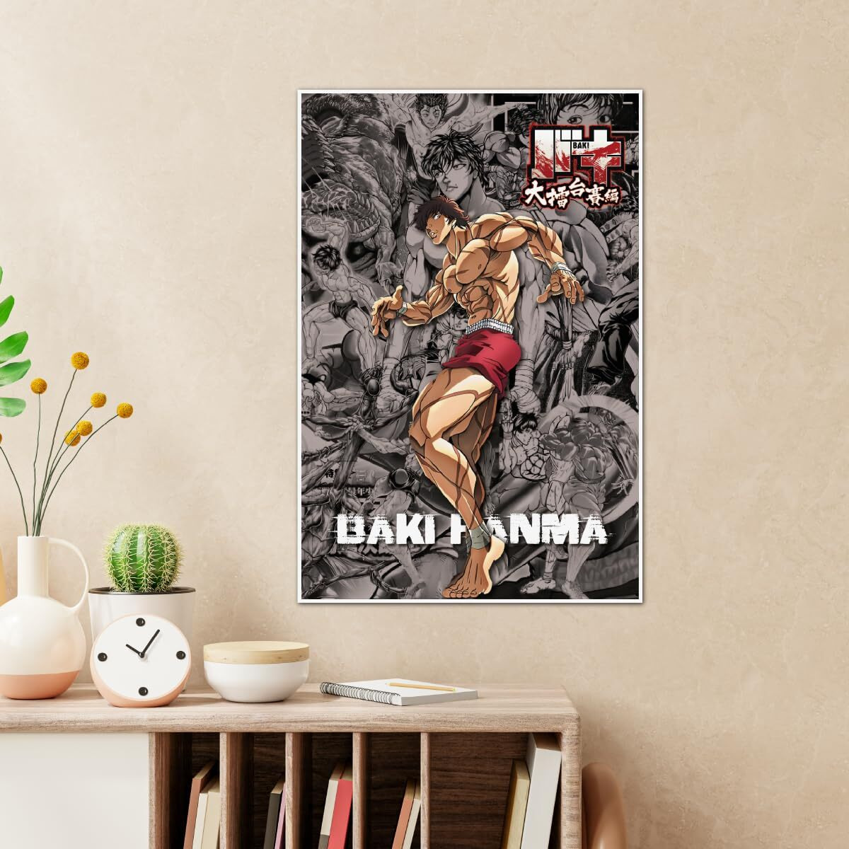 Tenorarts Baki Hanma Poster Baki Anime Wall Poster With Thick 300 Gsm Matt Finish Paper (18Inches X 12Inches)
