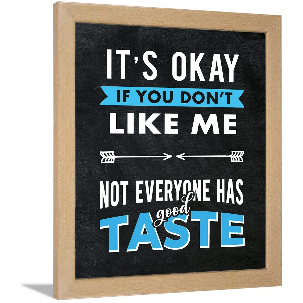 Chaka Chaundh - Sarcastic Quotes Wall Frames - Funny Quotes Wall Frames  Unique Wall Dcor Poster For Teen Room - Funny Poster For Student Room - (13.6 X 10.6 Inches)