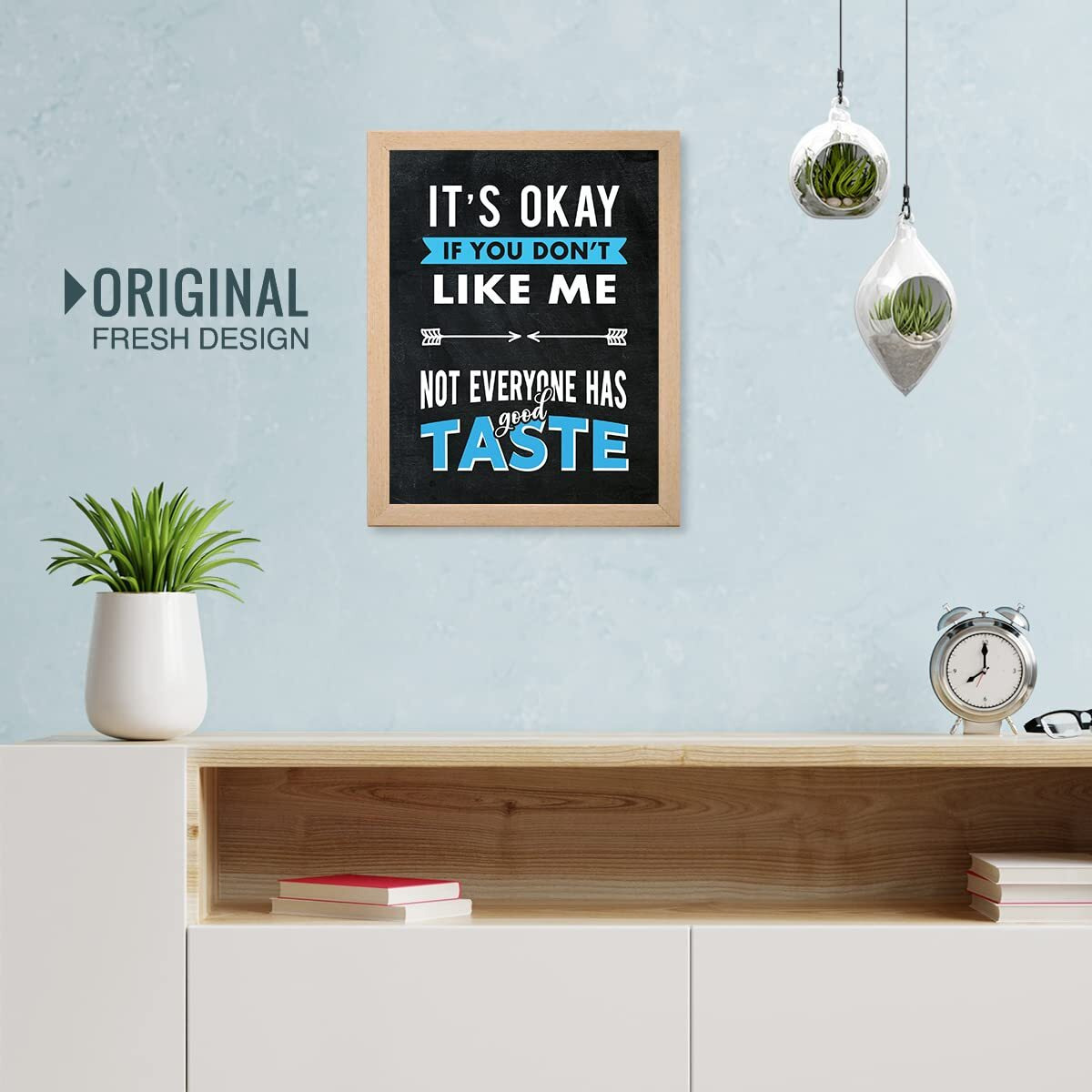 Chaka Chaundh - Sarcastic Quotes Wall Frames - Funny Quotes Wall Frames  Unique Wall Dcor Poster For Teen Room - Funny Poster For Student Room - (13.6 X 10.6 Inches)