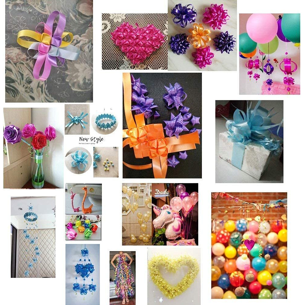 Diy Crafts 10Mtr, Random Color, 1-2&quotInch Satin Double Face Solid Polyester Ribbon 14-25 Shade Unsorted Bulk Lots Mix For Decoration Arrangement Gifting Wrapping Party Christm (10Mtr, Random Color)