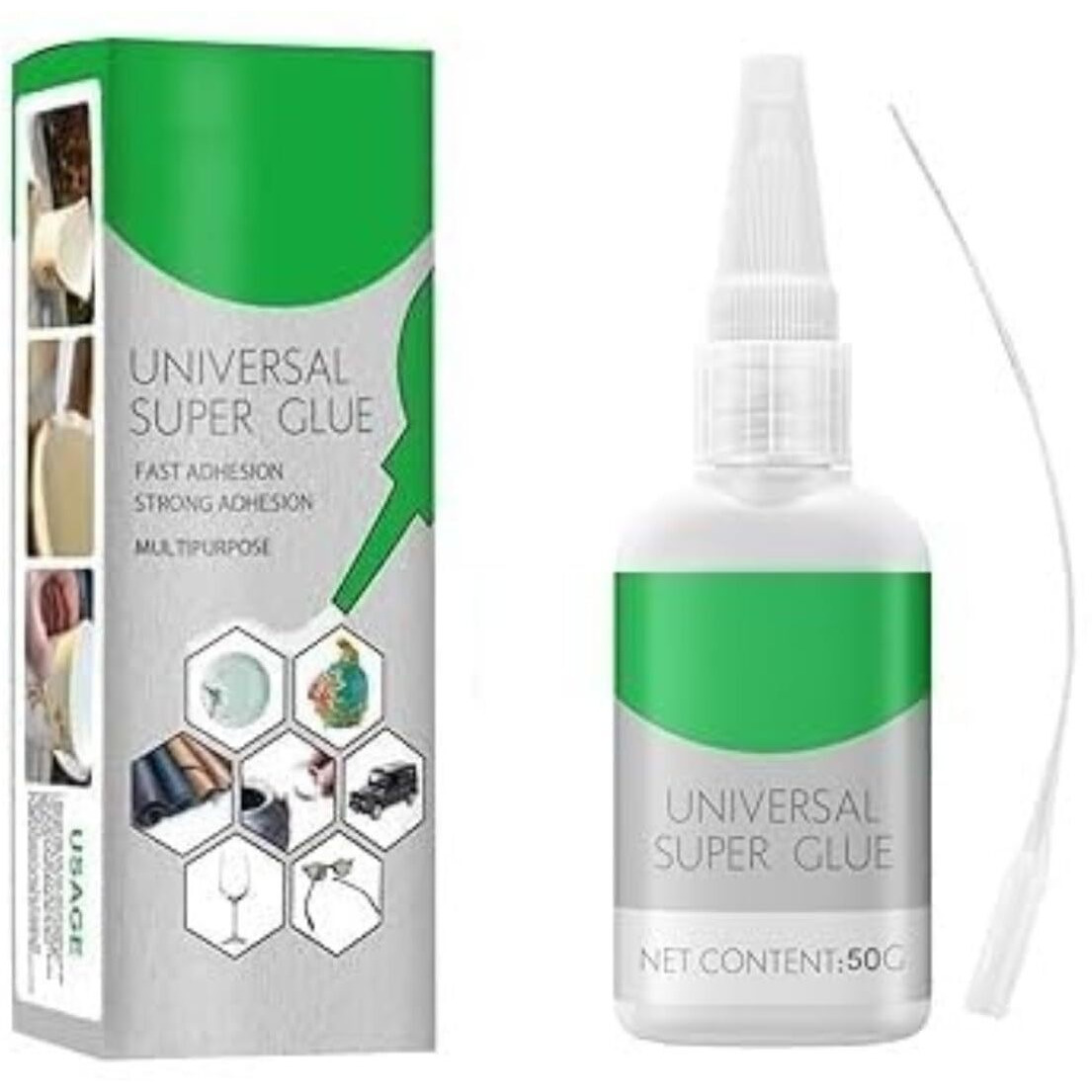 Rexez Universal Super Strong Instant Glue,Quick Dry Welding, High Strength Oily Glue, Waterproof Quickly Repair Glue Applied To Plastic,Wood,Metal, Glass,Shoes - (50Gm)