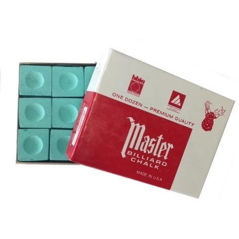 Laxmi Ganesh Billiard Snooker Master Green Chalk 12 Piece