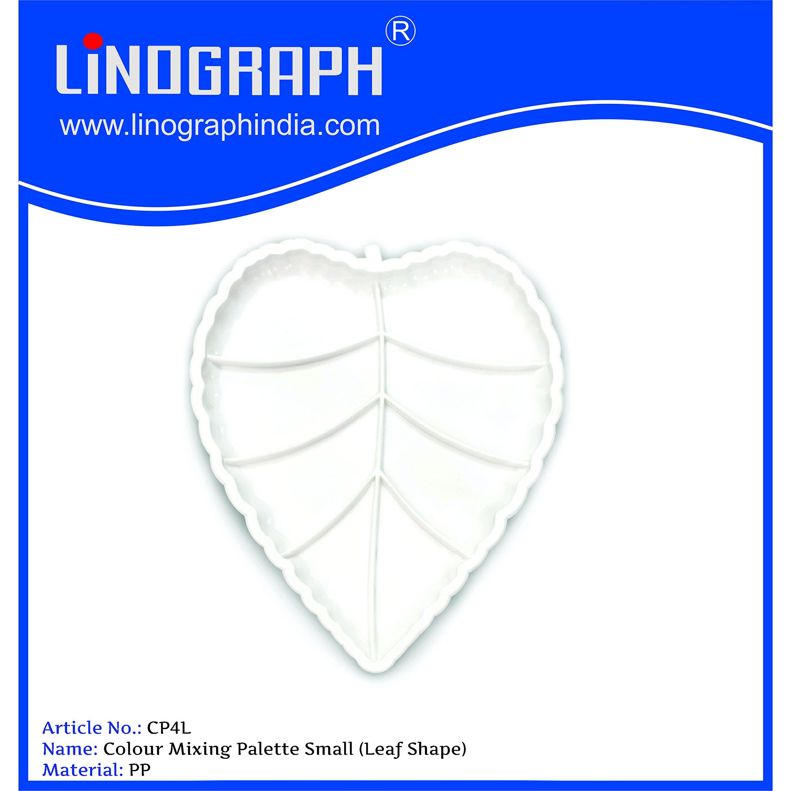 Deepak Linograph Color Mixing Palette Small (Apple, Mango, Leaf, Flower Shape) Set Of 4