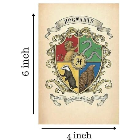 Unquote Harry Potter Poster Wall Dcor Art Posters, Bohemian Printed -Set Of 30 (10L X 15W) Cm, Home & Room Decoration Movies Stickers, 300 Gsm Paper Posters For Gifts With Double Sided Tape Roll