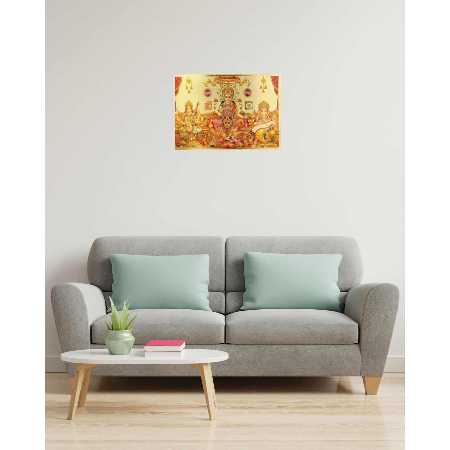 Rosastella God Sticker Vinyl For Pooja Room Office Leaving Room Decor Just Peel & Stick Size 30 X 21 Cm Pack Of 1 (Style-4)