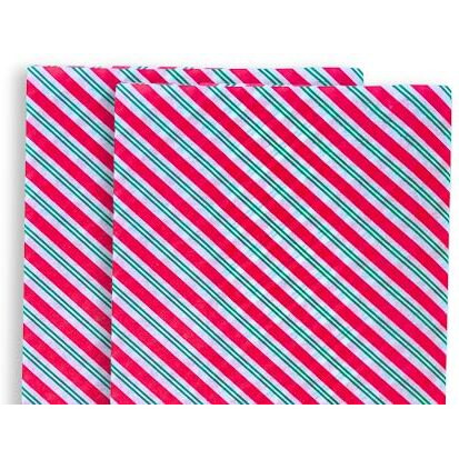 Kidsy Winsy Gift Wrapping Paper (Candy Cane) | Tissue Paper Gift Wrap | Bouquet Wrapping Paper | Art And Craft | Recyclable Wrapping Paper | Lightweight And Soft | 80 Sheets, 18 Gsm (20 X 20 Inches)
