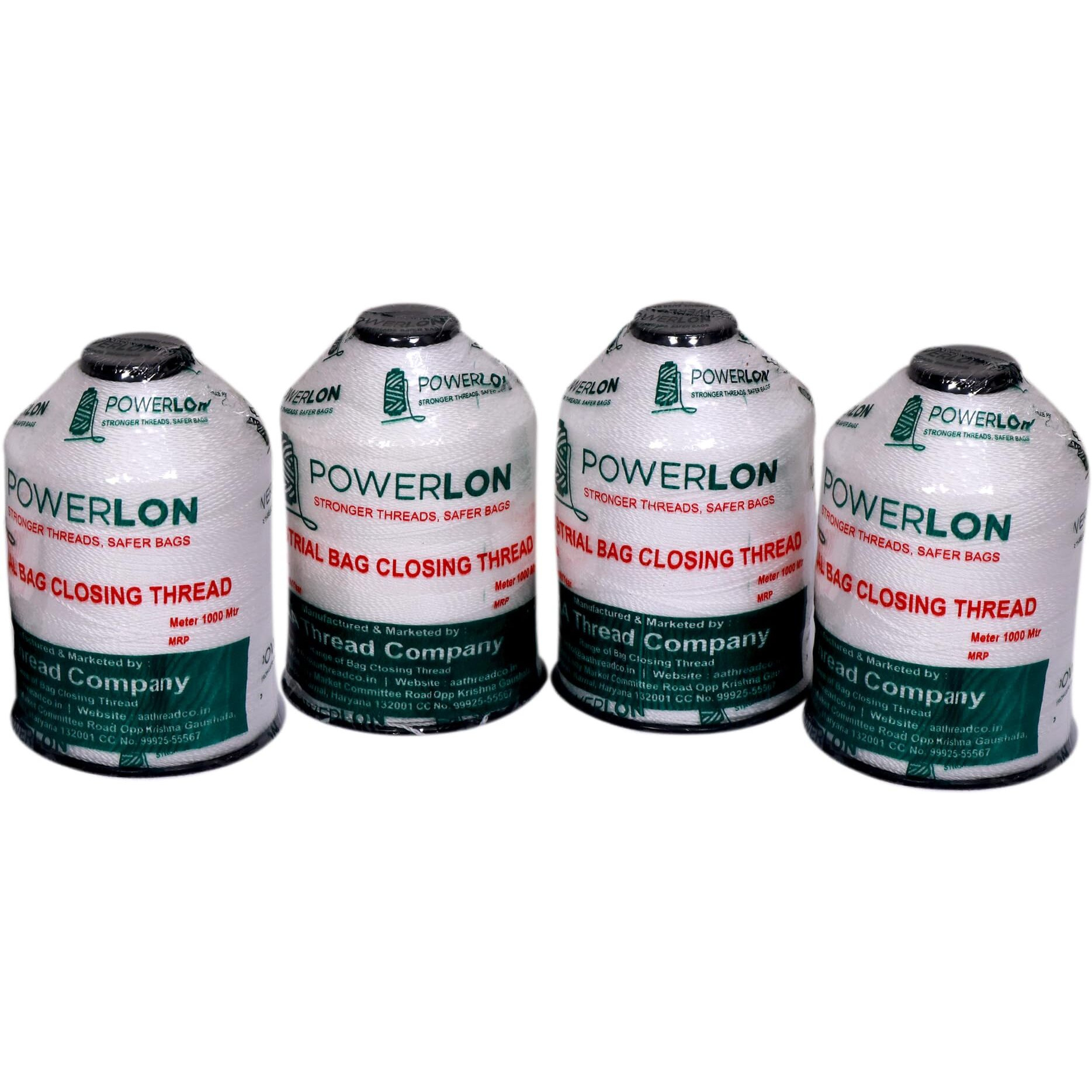 Powerlon Pp 2Ply Unbreakable Bag Closer Thread 1000 Mtr (4 Pcs)