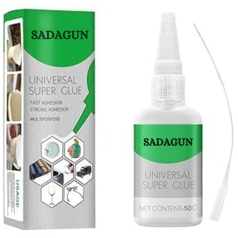 Sadagun High-Strength Oily Glue  Universal Multifunctional Adhesive For Pottery, Ceramic, Wood, Plastic, Metal, Glass  Instant Super Glue, Quick Drying, Waterproof, 50G