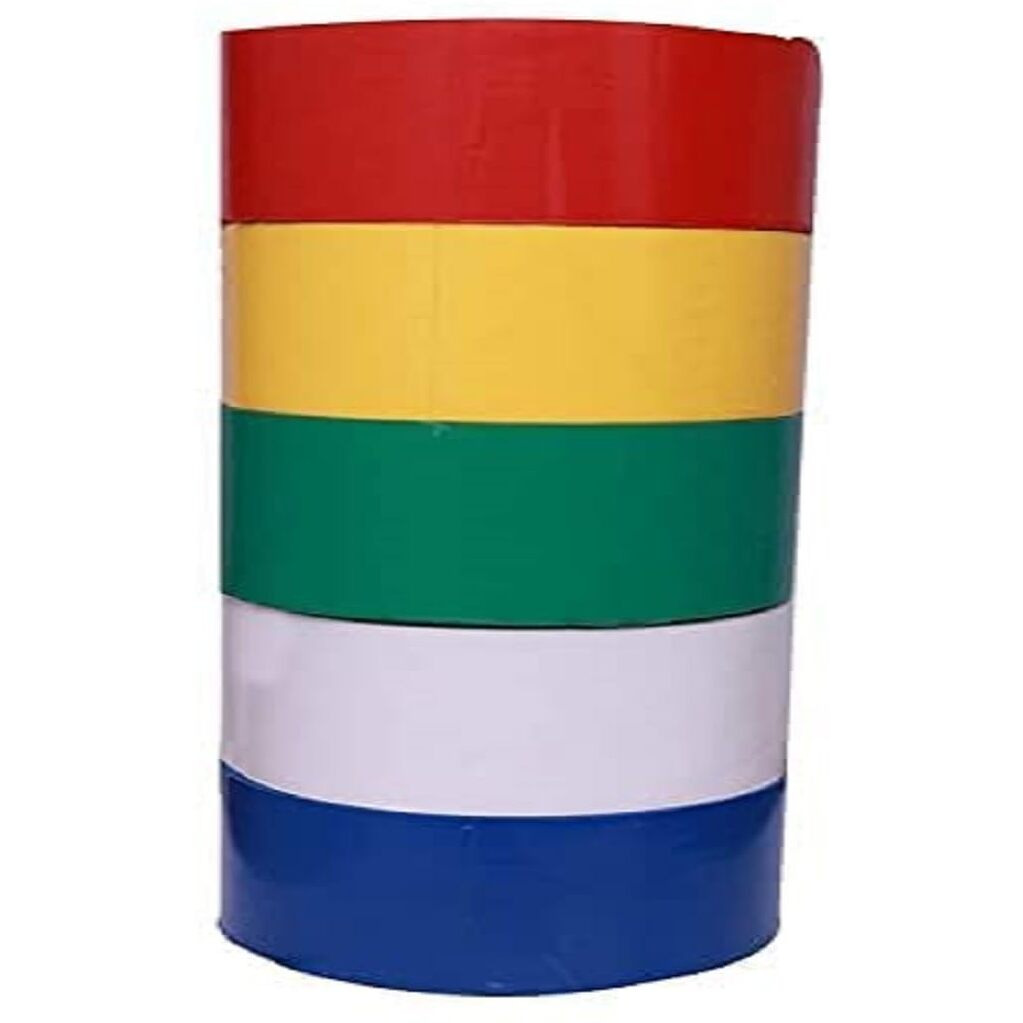 Voiish Vastu Correction/Bathroom Entrance Five Colour Tapes Drafting Tape (2 Inch)