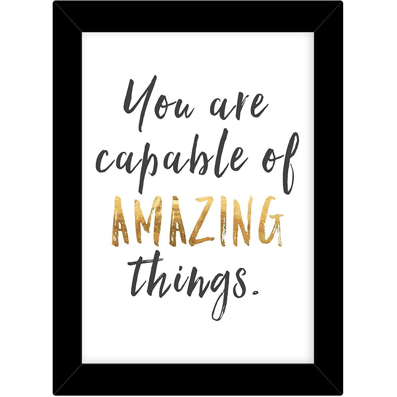 Tied Ribbons Decorative Hanging Inspirational Framed Poster For Living/Study Room Bedroom Home Decoration Office Decor Balcony (13.6 X 10.2 Inch)