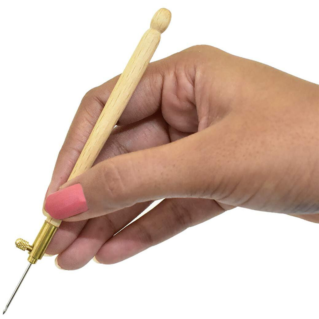 Embroiderymaterial Tambour Needle Hooks- 1 Needle For Tambour Embroidery Work Purpose - (White) Set Of 3