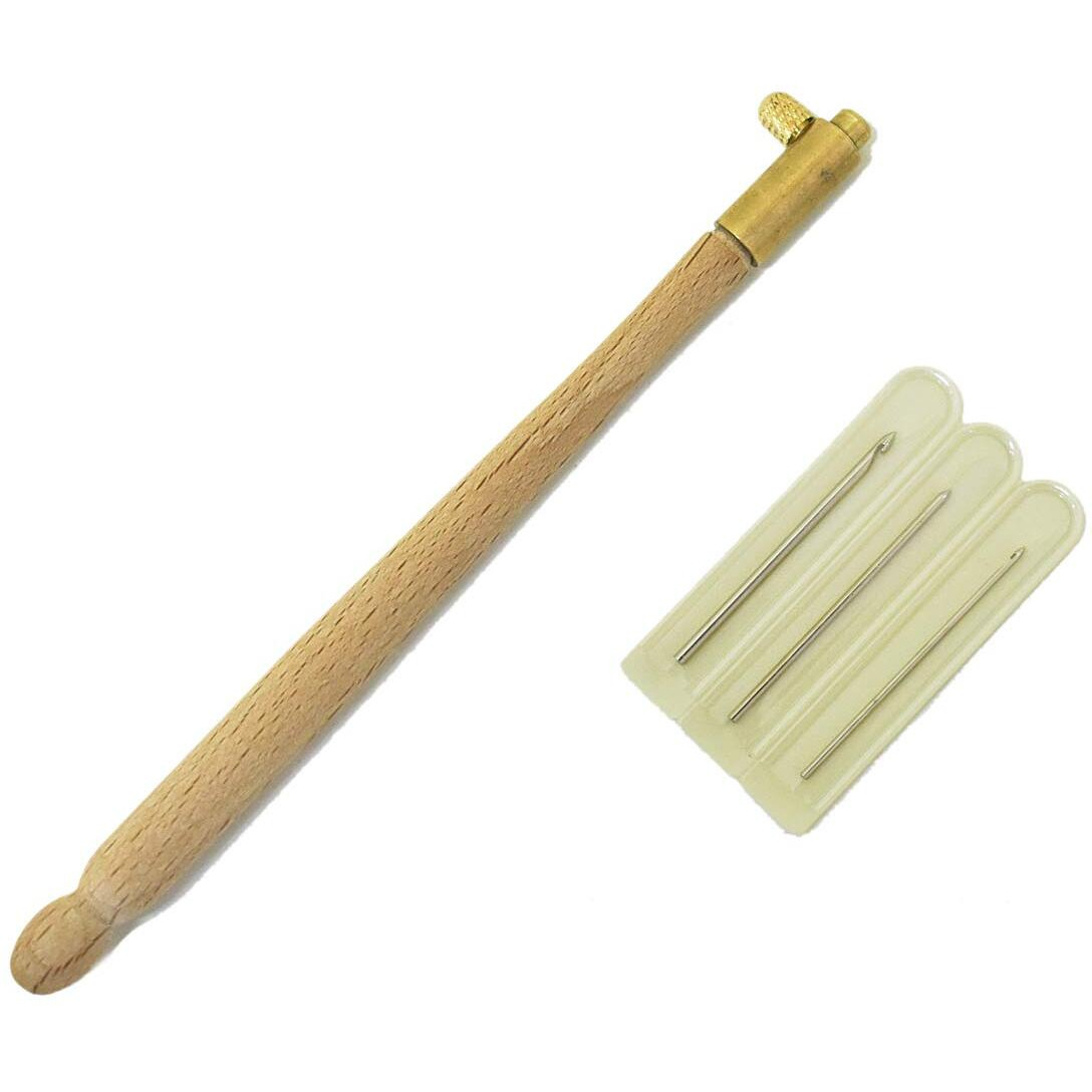 Embroiderymaterial Tambour Needle Hooks- 1 Needle For Tambour Embroidery Work Purpose - (White) Set Of 3