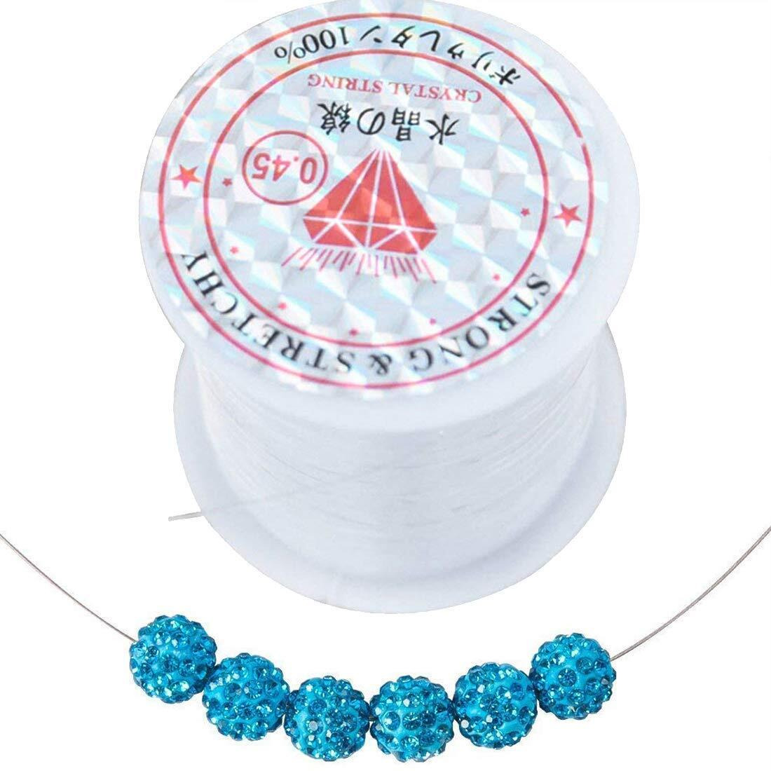 Diy Crafts 1 Roll, Stretchy Stretch Thread, Stretch Stretchy Crystal String Beading Thread Nylon Line Rope For Jewellery Making Crafts 0.45M(1 Roll, Stretchy Stretch Thread)