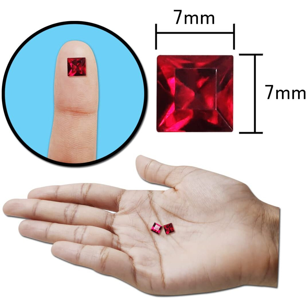 Diy Crafts 25 Grm, As Image, 7Mm X 7Mm As Image Diy Accessory Findings Jewellery Clasps Fittings Diy Jewellery Making Accessories Red Color Plastic Material Sha (25 Grm, As Image)