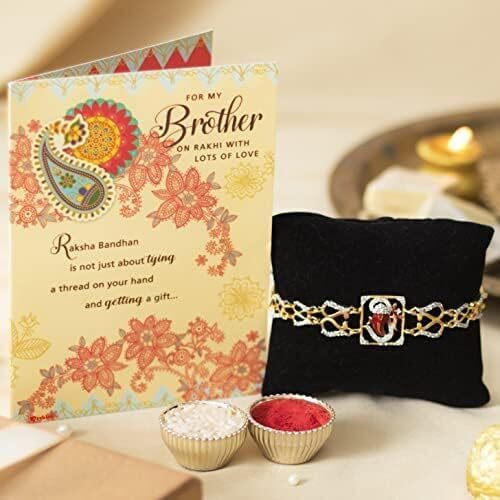 Archies Rakhi Collection For Rakshabandhan | Rakhi For Brother | Rakhi For Bhaiya And Bhabhi | Rakhi Combo Gift Hamper (Buoyant-Traditional Style Rakhi Combo)