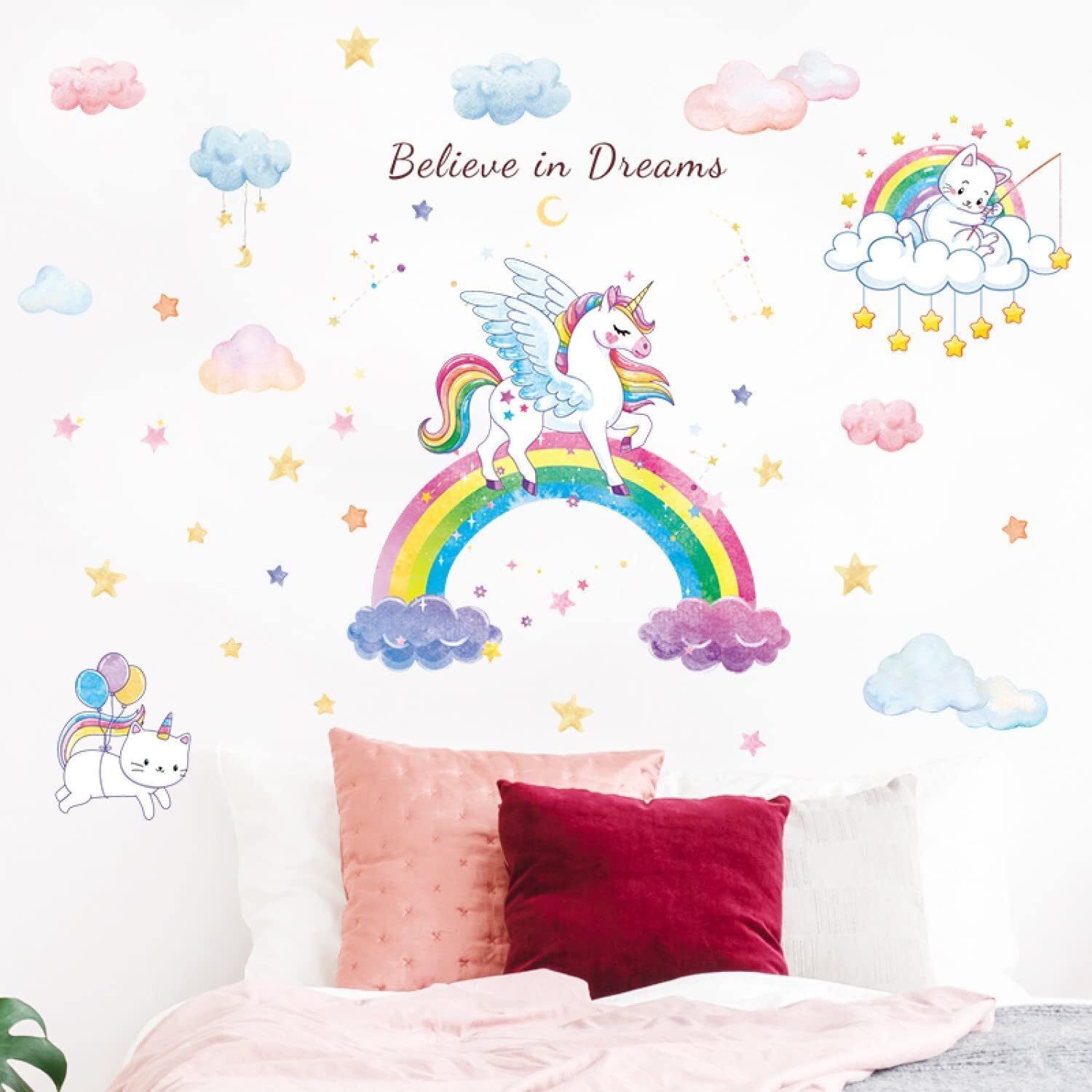 Indian Royals Creative Unicorn Wall Stickers For Home, Living Room, And Wall Painting (60 Cm X 90 Cm)