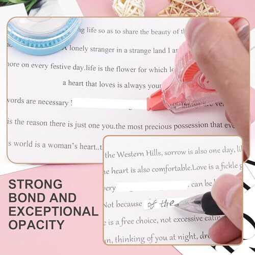 Eclet Correction Tape - Pack Of 1Pcs Correction Tape 12 Meter X 5 Mm, For Journal, Correction Pen, Whitener For Correction, Stationary Items, Correction Pen Tape (Any 1 Random Color Sent) A
