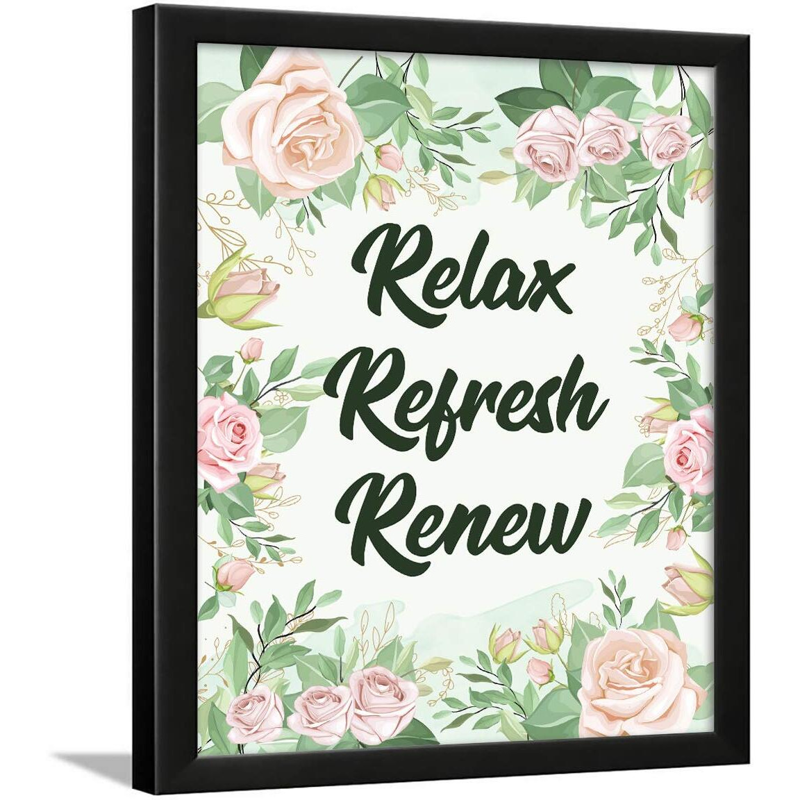 Chaka Chaundh Acrylic Bathroom Poster With Frame - Washroom Quotes Wall Hanging - Toilet Quotes Framed Posters (14 X 11 Inches)