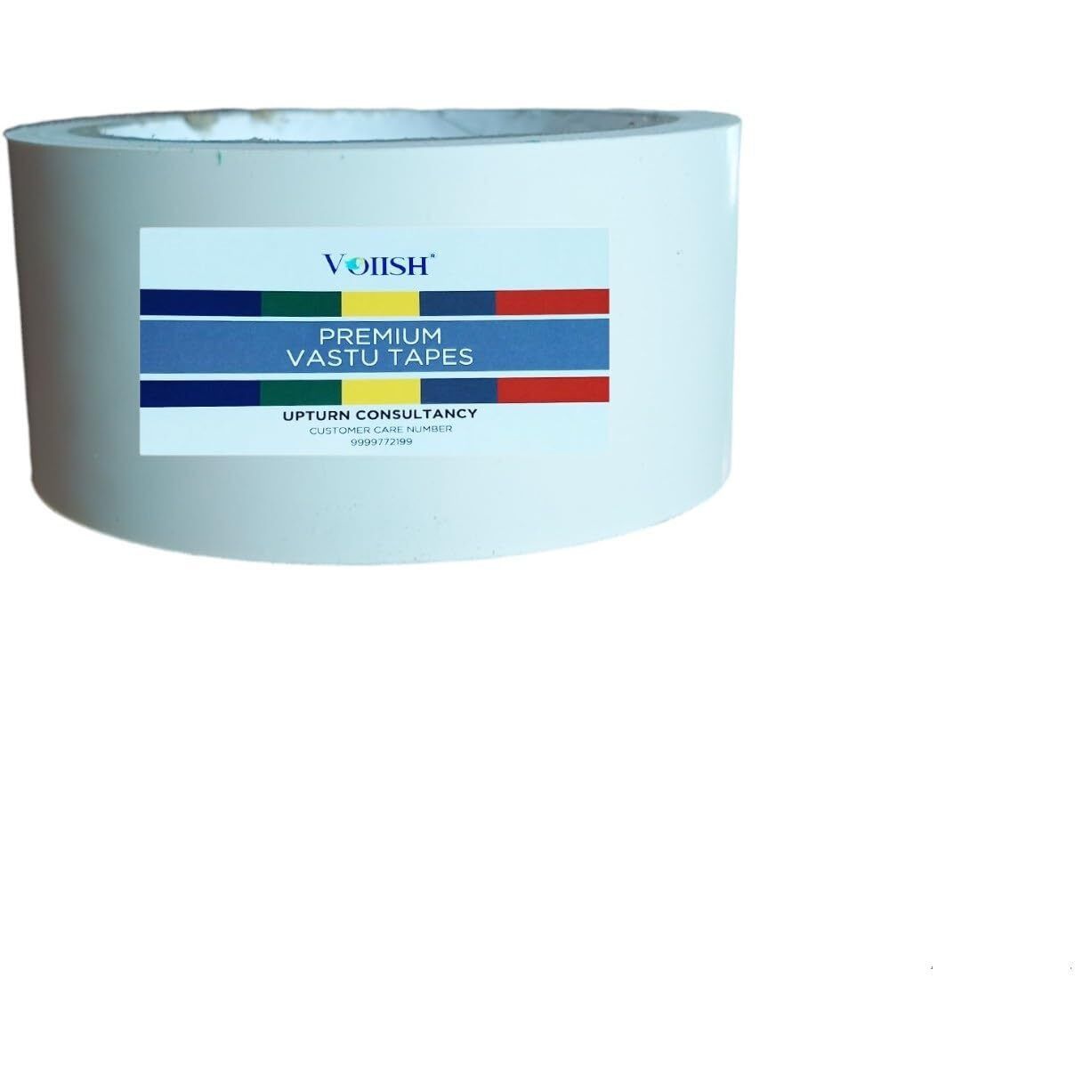 Voiish Tape For Vastu Dosh Remedy/Heavy Duty Vinyl Tape, Vastu Correction For Bathroom And Entrance (Size- 2 Inches) (White_1Pc)