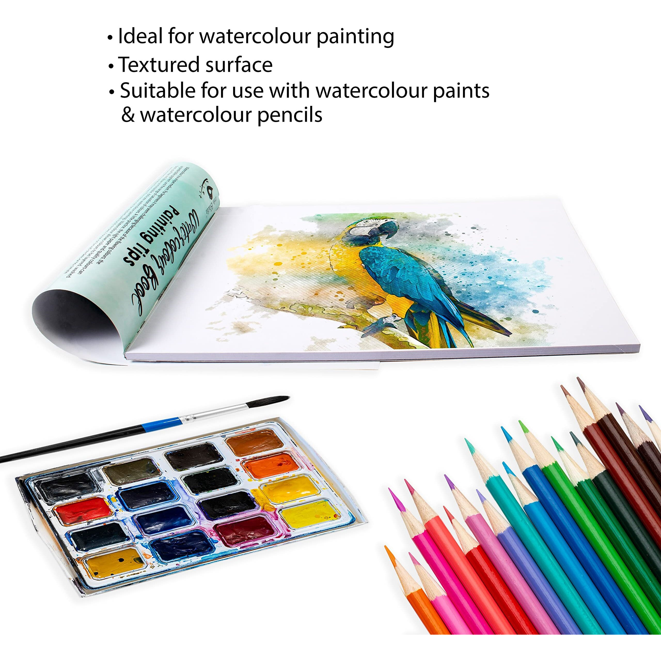 Itsy Bitsy A4 Watercolor Book (62 Pages) For Painting | Watercolor, Gouache, Ink, And Mixed Media Sketchbook