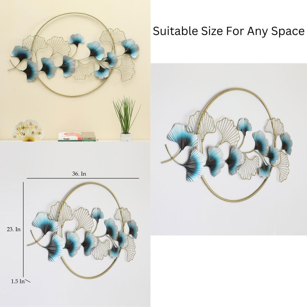 Ovik Modern Metal Wall Art Decor Elegant Iron Hanging For Living Room, Bedroom, Hotel, Or Restaurant Perfect Accent For Home Decor And Interior Design (Multicolor)