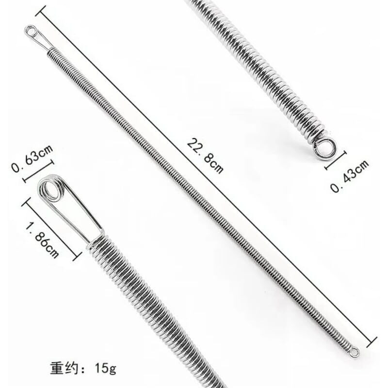 Kunya Pant Drawsting Puller Stainless Steel Flexible/Bendable Spring Multi-Purpose Elastic/Rope Drawstring Threading Tool. (2Pcs)