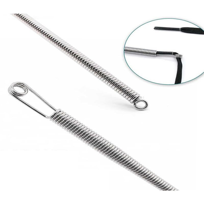 Kunya Pant Drawsting Puller Stainless Steel Flexible/Bendable Spring Multi-Purpose Elastic/Rope Drawstring Threading Tool. (2Pcs)