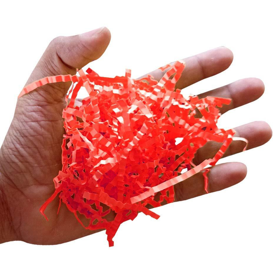 Diy Crafts Pack Of 5 Pcs, Red, Crinkle Cut Paper Shred Filler For Gift Wrapping & Basket Filling - Red Kitche(Pack Of 5 Pcs, Red)