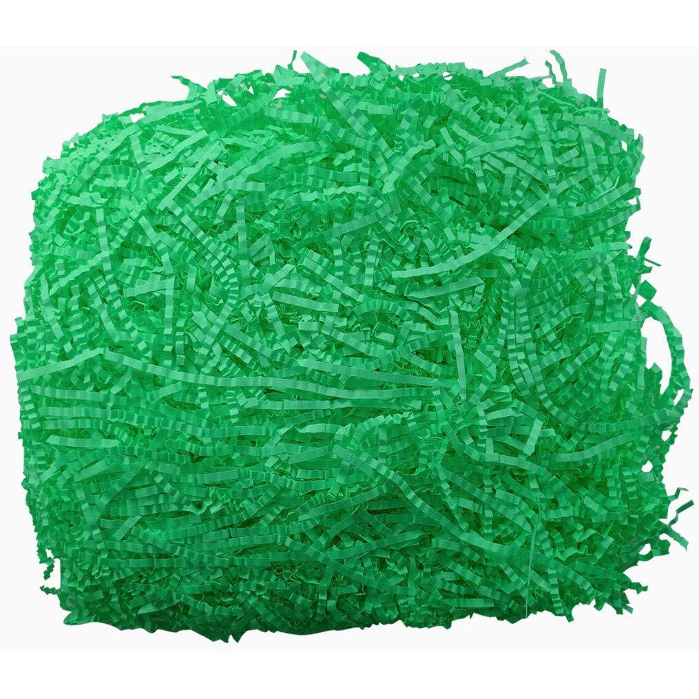 Diy Crafts Pack Of 3 Pcs, Green, Crinkle Cut Paper Shred Filler For Gift Wrapping & Basket Filling -Green Kitc (Pack Of 3 Pcs, Green)
