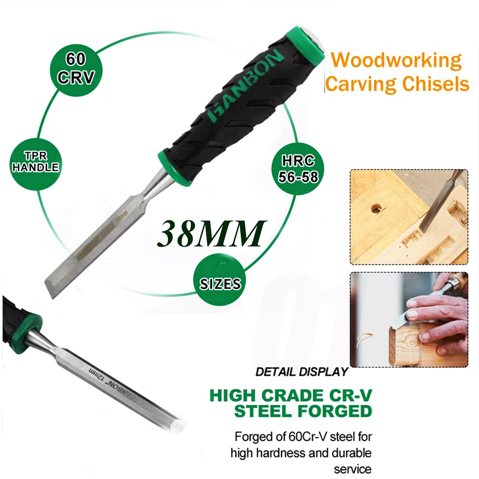 Malfah Chisel 38 Mm For Multipurpose And Wood Work. Bevel Chisel Hanbon 131038