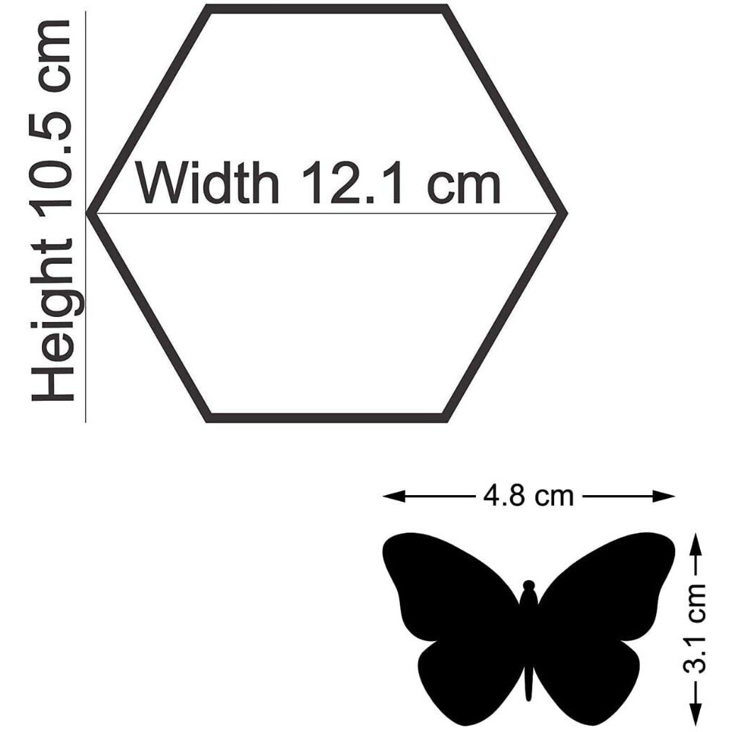 Device Of Mm Meraki Mart Acrylic Non Glass Hexagonal Mirror Stickers For Wall,Wall Decoration Sticker,For Kids Room,Bedroom,Home&Kitchen,Office,Bedroom,Living Room,Garden(Golden,Pack Of 14)