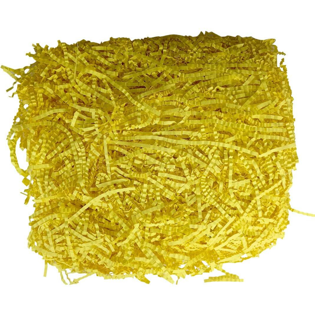 Diy Crafts Pack Of 3 Pcs, Yellow, Crinkle Cut Paper Shred Filler For Gift Wrapping & Basket Filling -Yellow Kit (Pack Of 3 Pcs, Yellow)