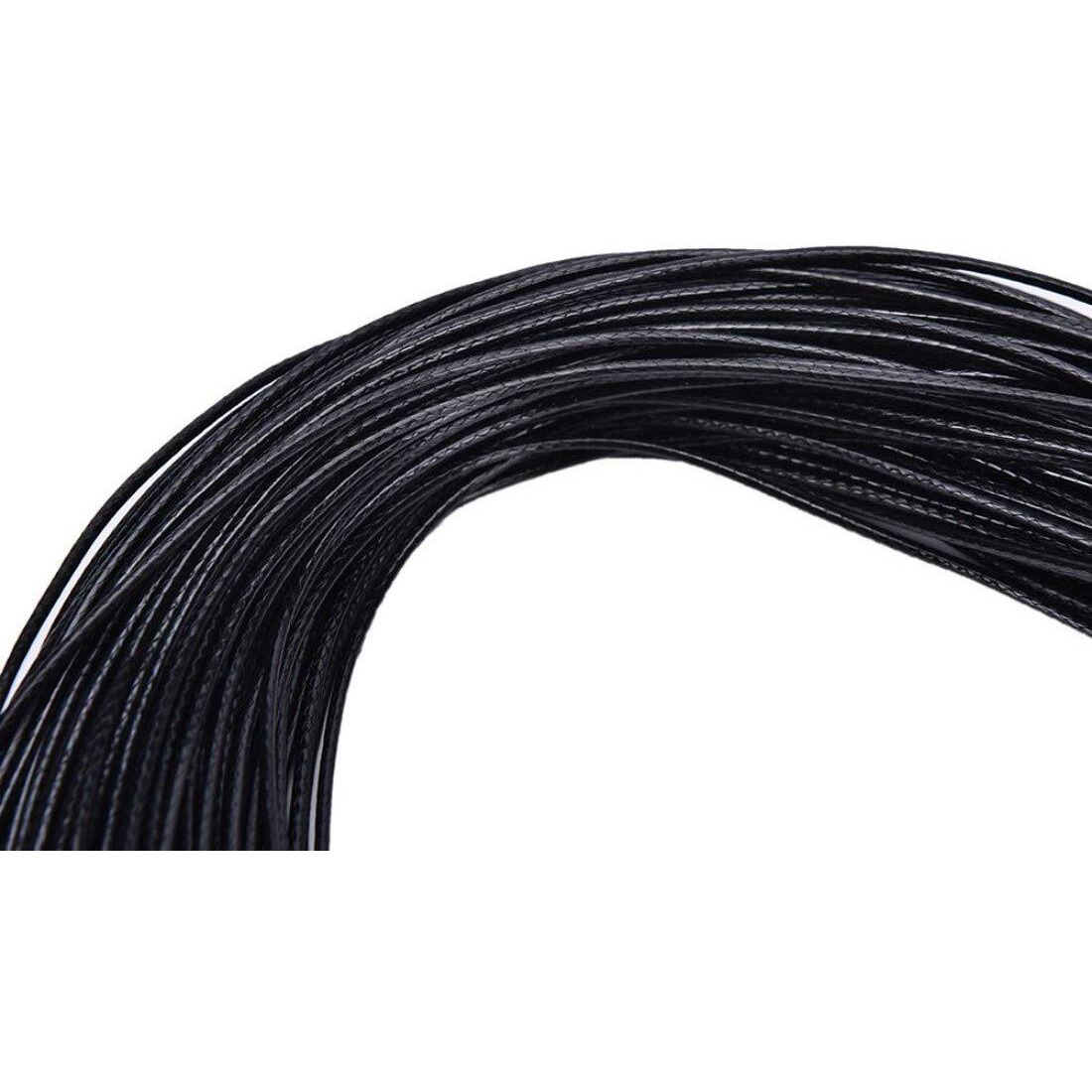 Diy Crafts Design No  5, Pack Of 10 Pcs, Super Soft Braided Black Waxed Necklace Cord Bulk With C (Design No  5, Pack Of 10 Pcs)
