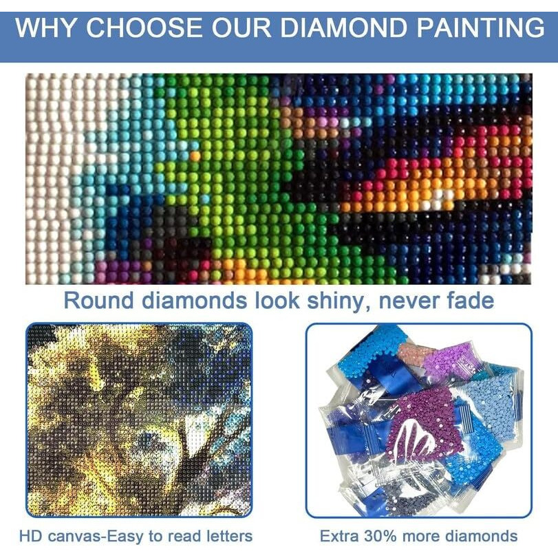 Godfly Digital Diy 5D Diamond Painting Kit Suitable For Adults And Children Full Diamond Embroidery Painting Gifts Arts Crafts For Home Dcor (30Cm X 40Cm) (1Pcs)(Model- 404)