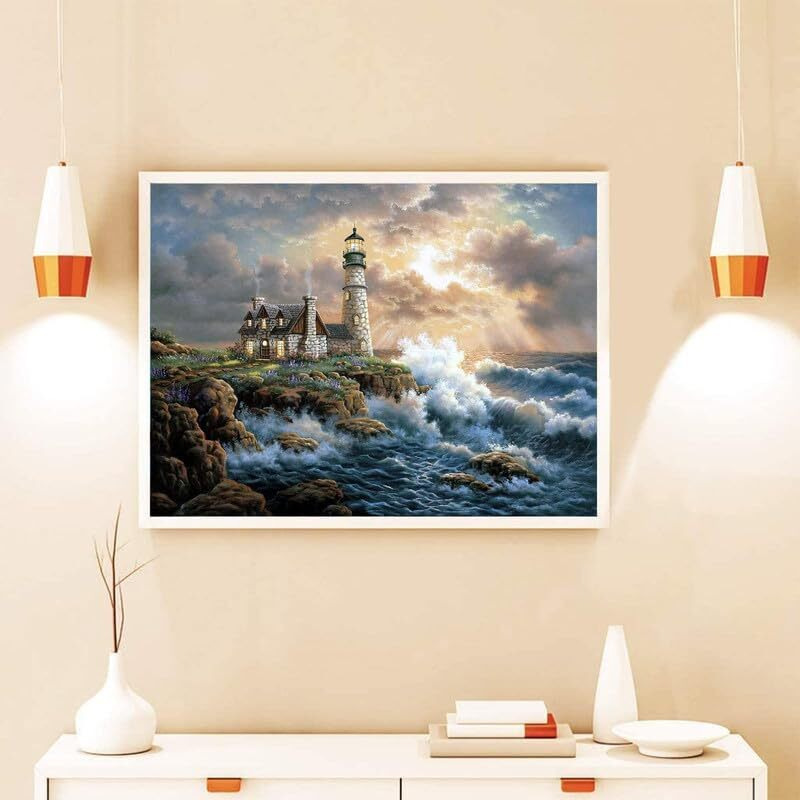 Godfly Wall Decorations 5D Art Kits,Magical Scenery Diamond Crystal Painting Diamond Rhinestone Cross Stitch Embroidery Painting For Gifts Home (30Cm X 40Cm) (1Pcs)(Model- 410)