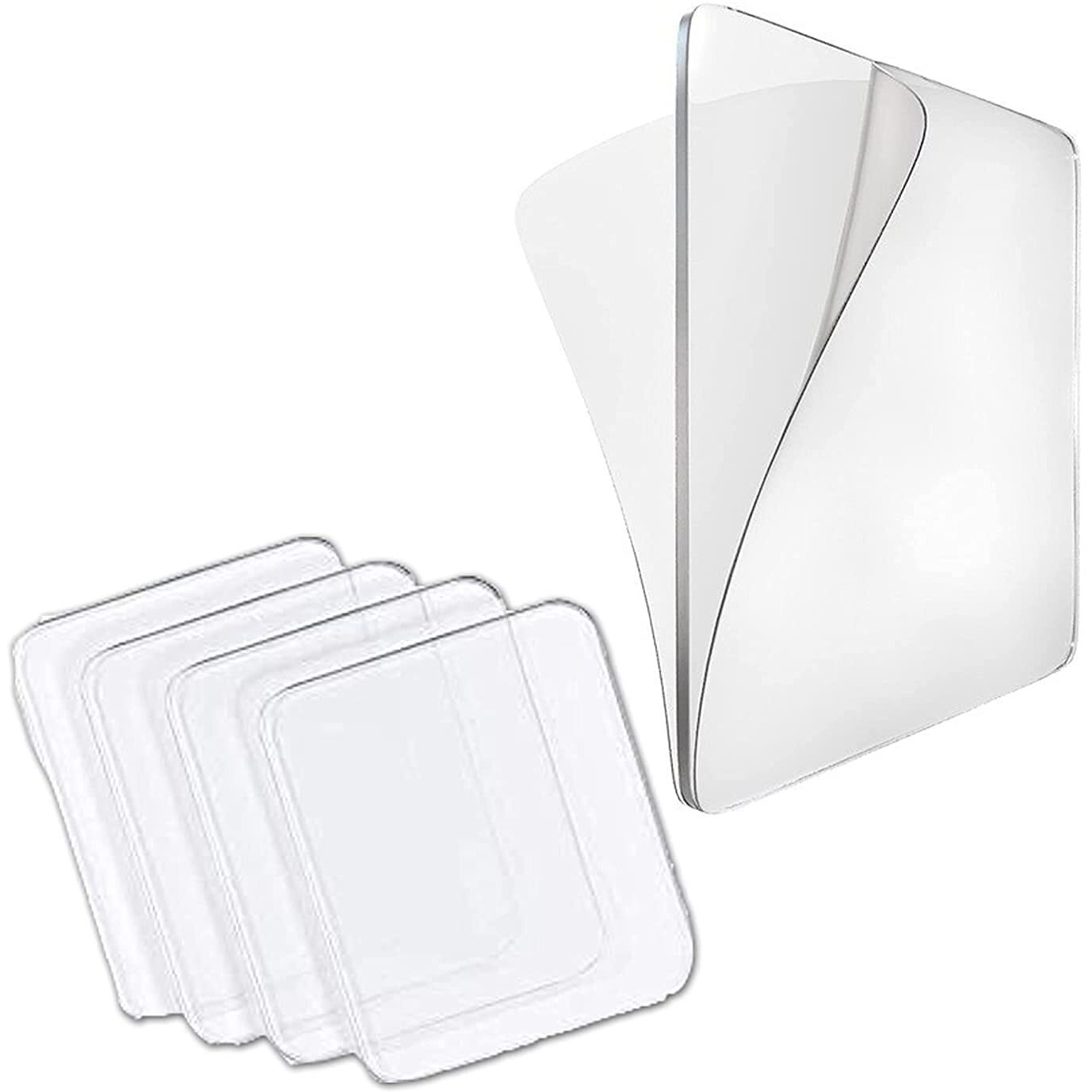 Lupinez Self Adhesive Tape Double Sided Heavy Duty Tap For Wall, Kitchen, Office, Wall, Car | Stickers For Home (Size - 6Cm X 6Cm) (10 Pcs Double Side Sticker), Transparent
