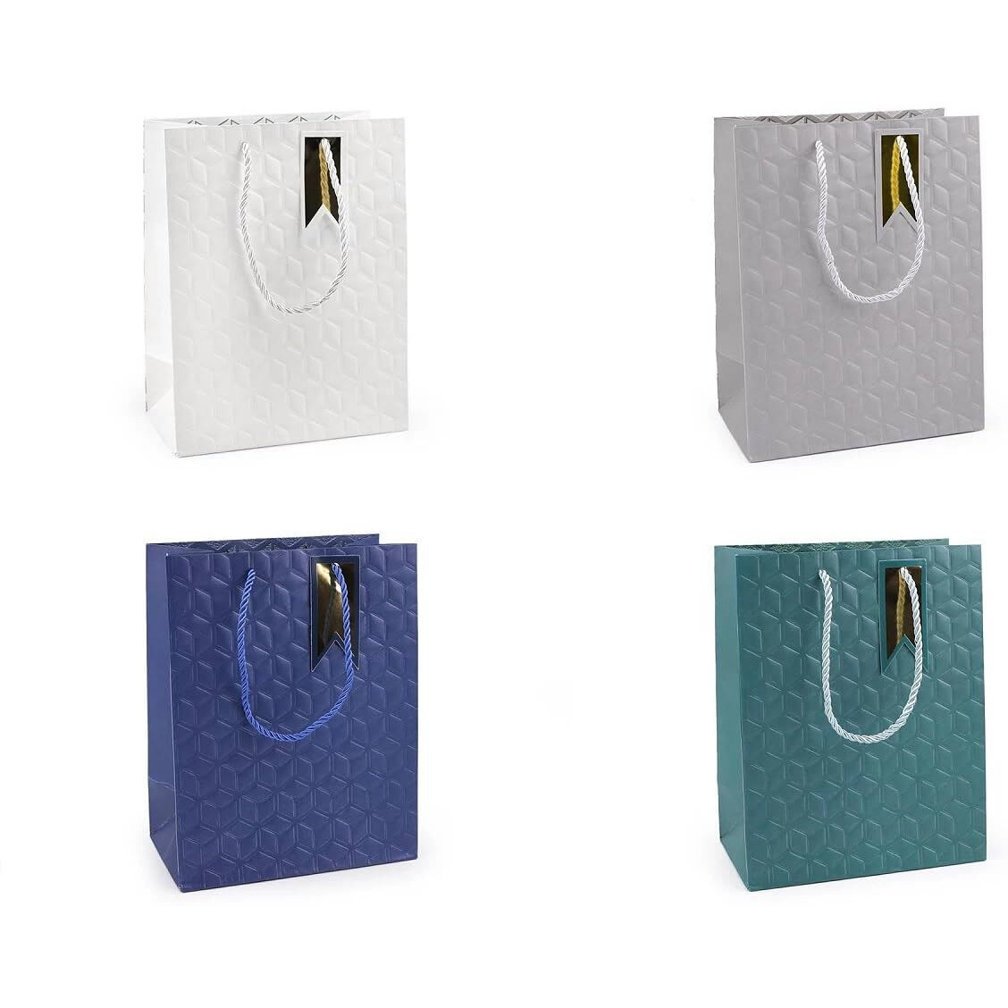 Sgmart Professional Large Paper Gift Bags With Handle For Gifting People And Rich Taste On Wedding/Birthday Parties/Festivals/Party/Luxury Packaging And All Celebration Parties(Set Of 4)