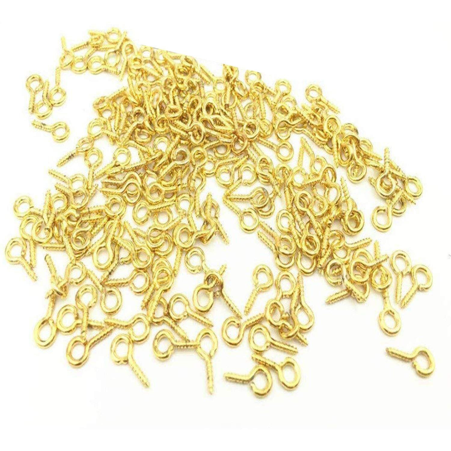 Diy Crafts Design No  9, Pack Of 50 Pcs, Mini Tone Screw Eyes Pin Findings Jewelry Making Findi (Design No  9, Pack Of 50 Pcs)