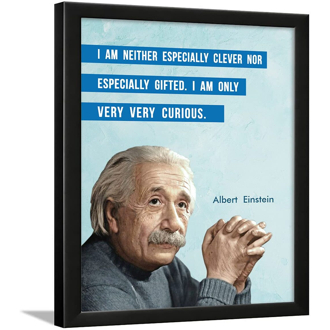 Chaka Chaundh - Suitable Motivational Quotes Frames - Framed Posters With Frame  Albert Einstein Quotes Wall Frames For Office, Student And Study Room - Photos With Quotes - (14 X 11 Inches)