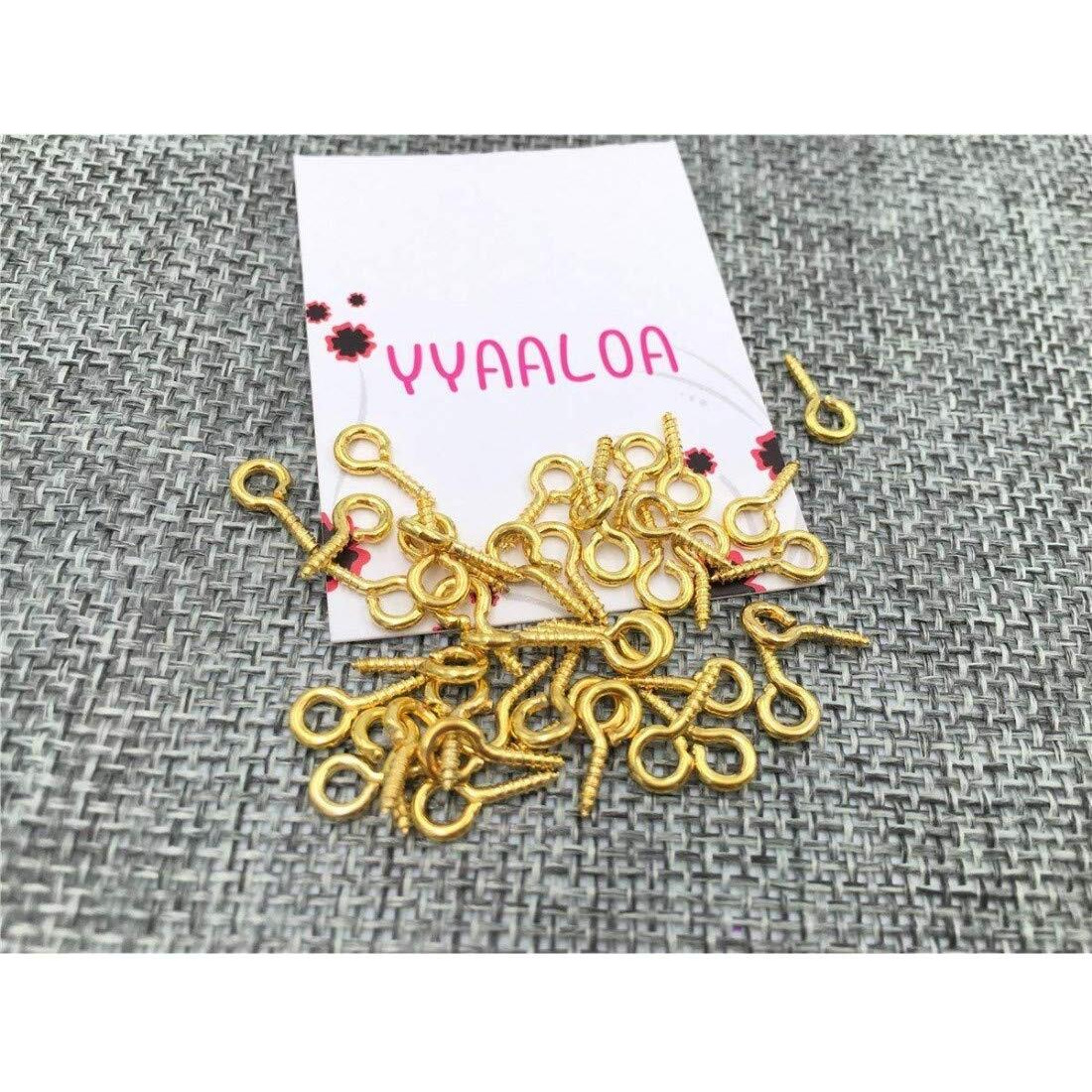 Diy Crafts Design No  11, Pack Of 50 Pcs, Mini Tone Screw Eyes Pin Findings Jewelry Making Find (Design No  11, Pack Of 50 Pcs)